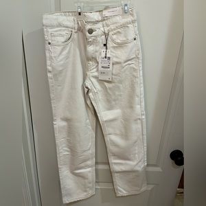 Cream Denim Jeans